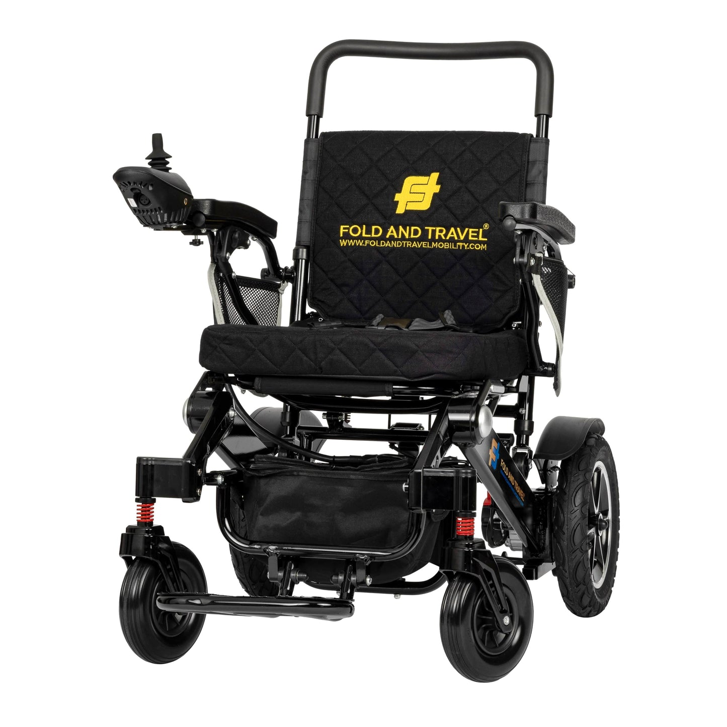 Fold & Travel Mobility Electric Wheelchair Premium Remote Control Electric Wheelchair Power Wheel chair BLACK