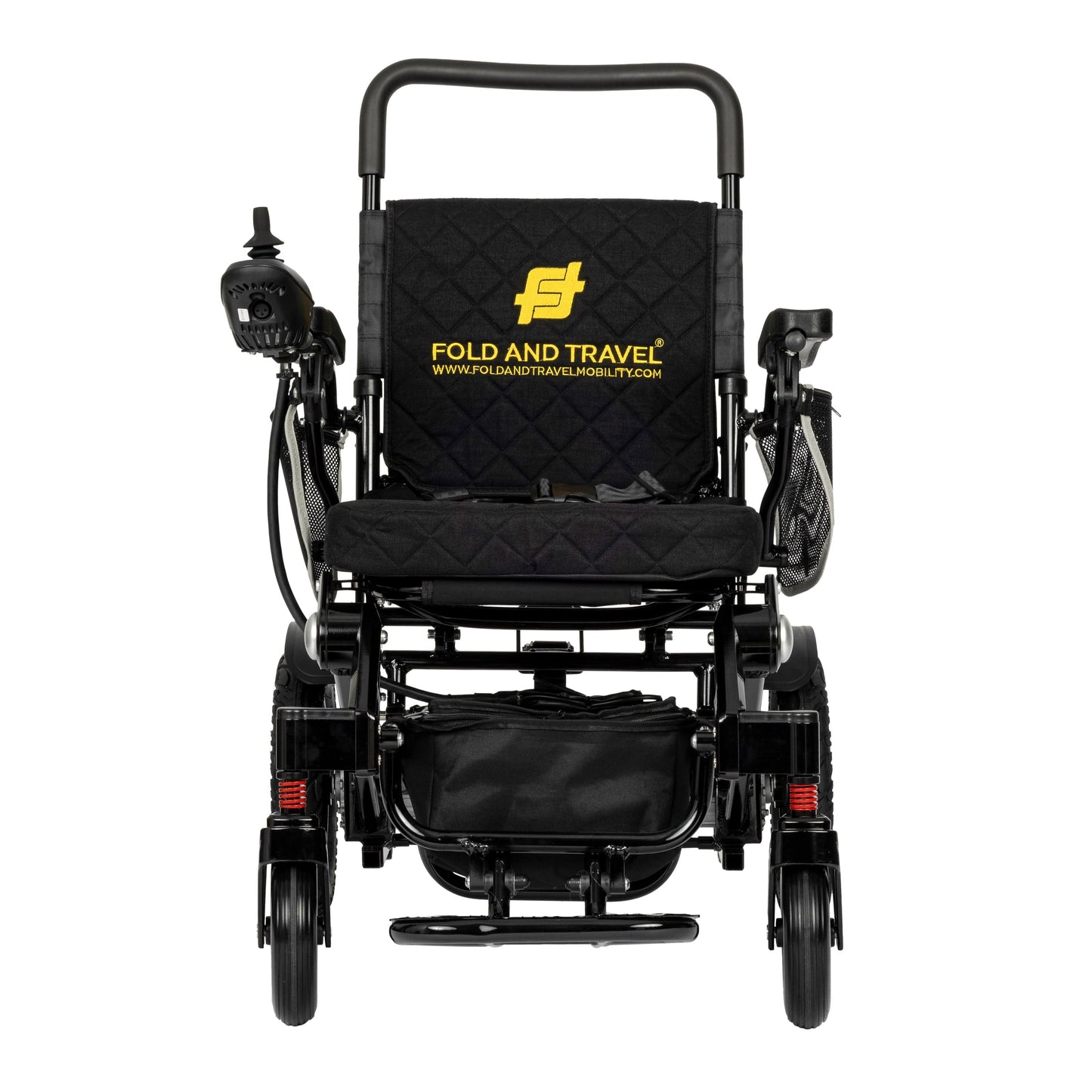 Fold & Travel Mobility Electric Wheelchair Premium Remote Control Electric Wheelchair Power Wheel chair BLACK