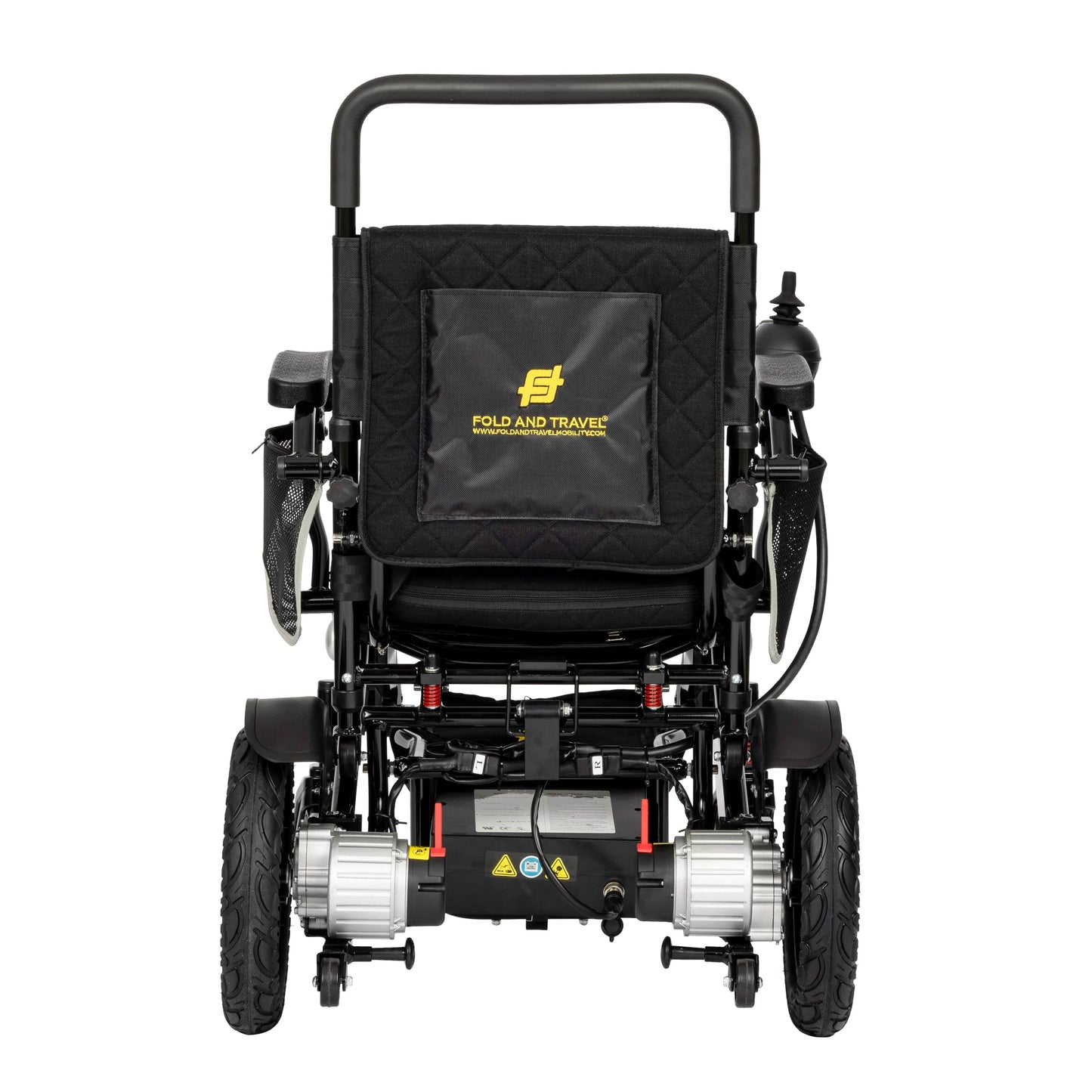 Fold & Travel Mobility Electric Wheelchair Premium Remote Control Electric Wheelchair Power Wheel chair BLACK