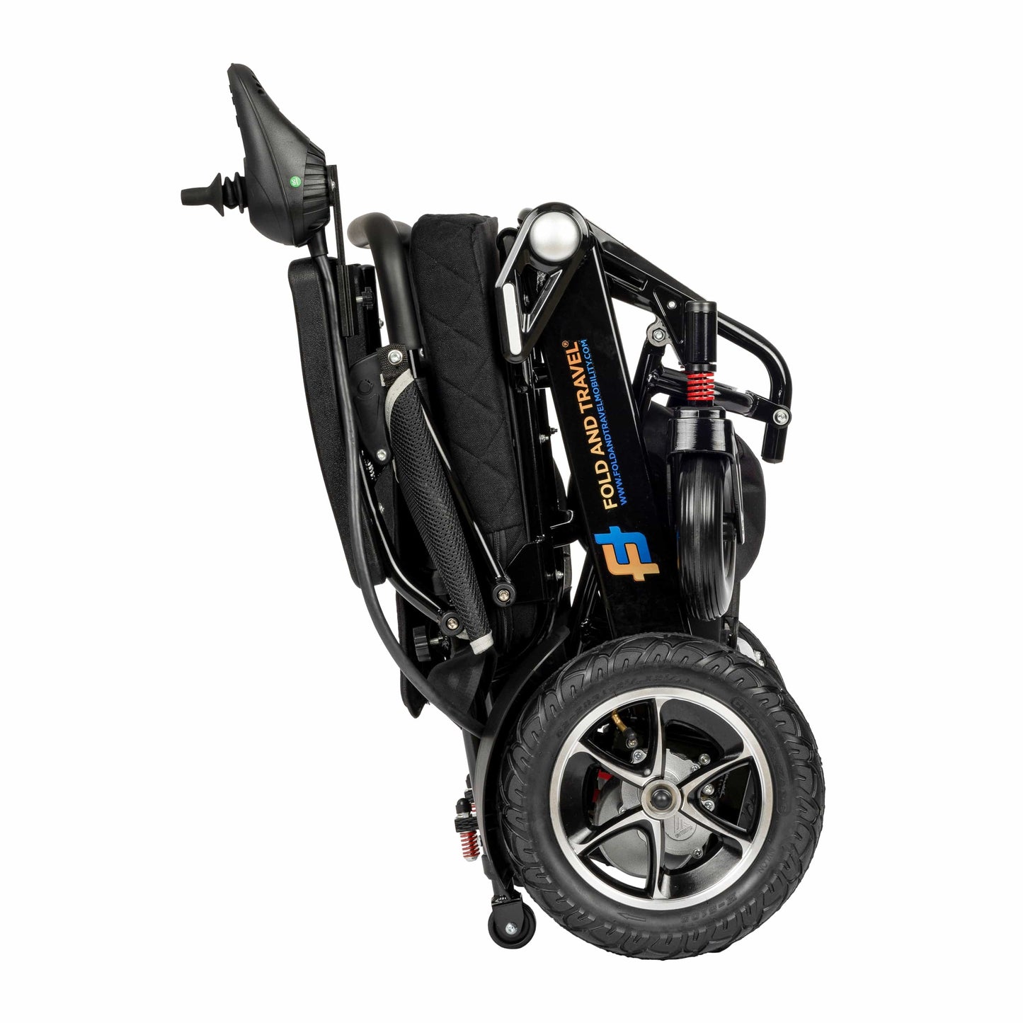 Fold & Travel Mobility Electric Wheelchair Premium Remote Control Electric Wheelchair Power Wheel chair BLACK