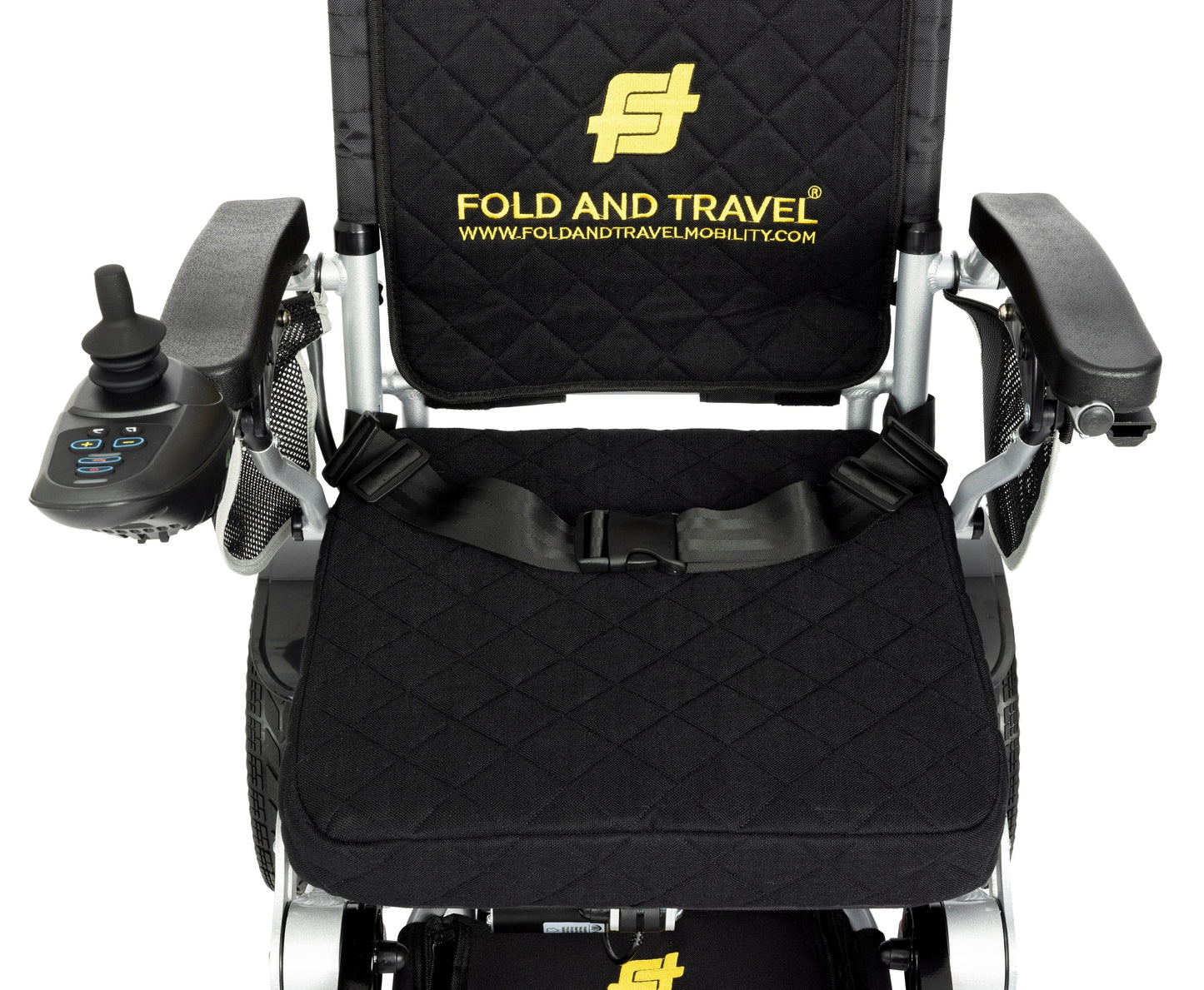 Fold & Travel Mobility Electric Wheelchair Premium Remote Control Electric Wheelchair Power Wheel chair BLACK