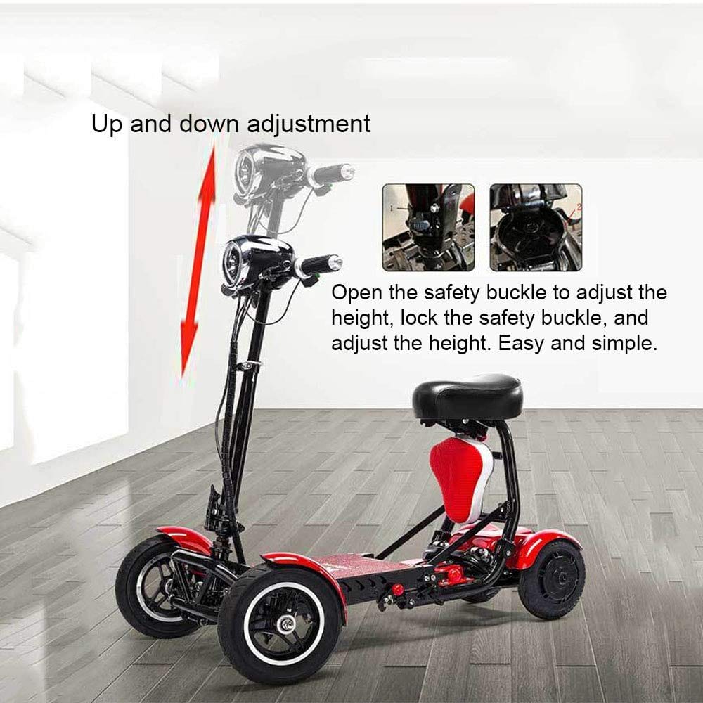 Fold & Travel Mobility Mobility Scooter Electric Mobility Scooter Cruiser City Hopper 3 Wheel 4 Wheel Scooter Medical ( BLUE )