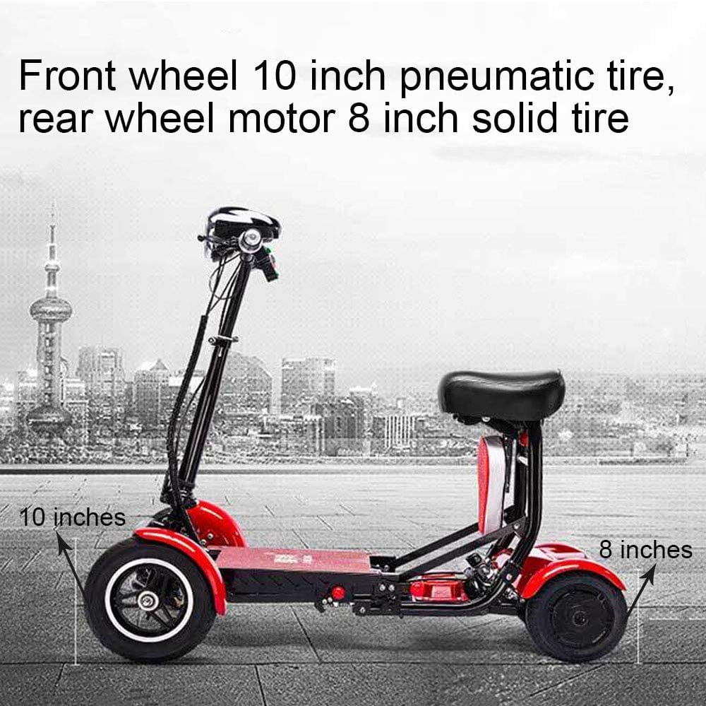 Fold & Travel Mobility Mobility Scooter Electric Mobility Scooter Cruiser City Hopper 3 Wheel 4 Wheel Scooter Medical ( BLUE )