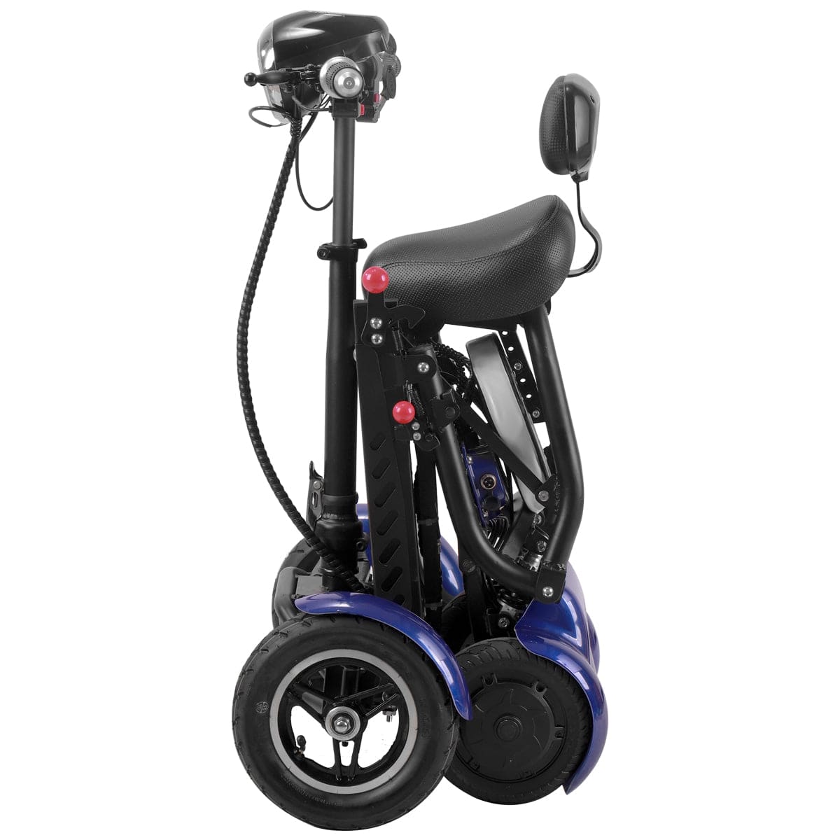 Fold & Travel Mobility Mobility Scooter Electric Mobility Scooter Cruiser City Hopper 3 Wheel 4 Wheel Scooter Medical ( BLUE )