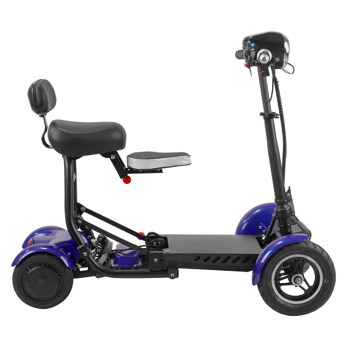 Fold & Travel Mobility Mobility Scooter Electric Mobility Scooter Cruiser City Hopper 3 Wheel 4 Wheel Scooter Medical ( BLUE )