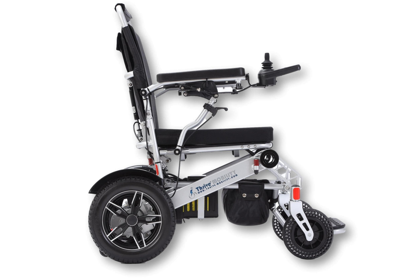 Fold and Travel Electric Wheelchair Thrive Mobility Reclining Electric Wheelchair Lightweight Power Wheel Chair RED