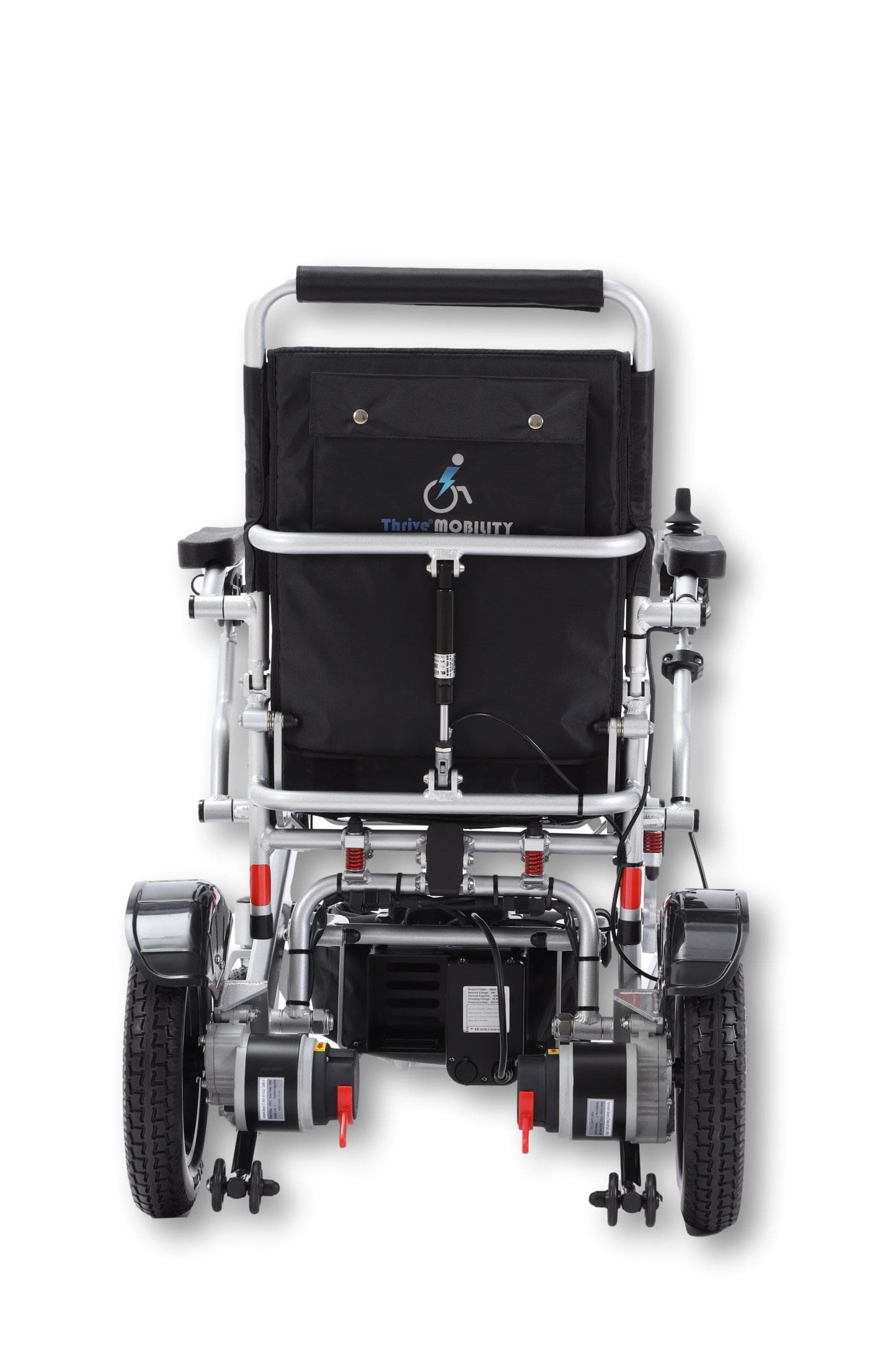 Fold and Travel Electric Wheelchair Thrive Mobility Reclining Electric Wheelchair Lightweight Power Wheel Chair RED