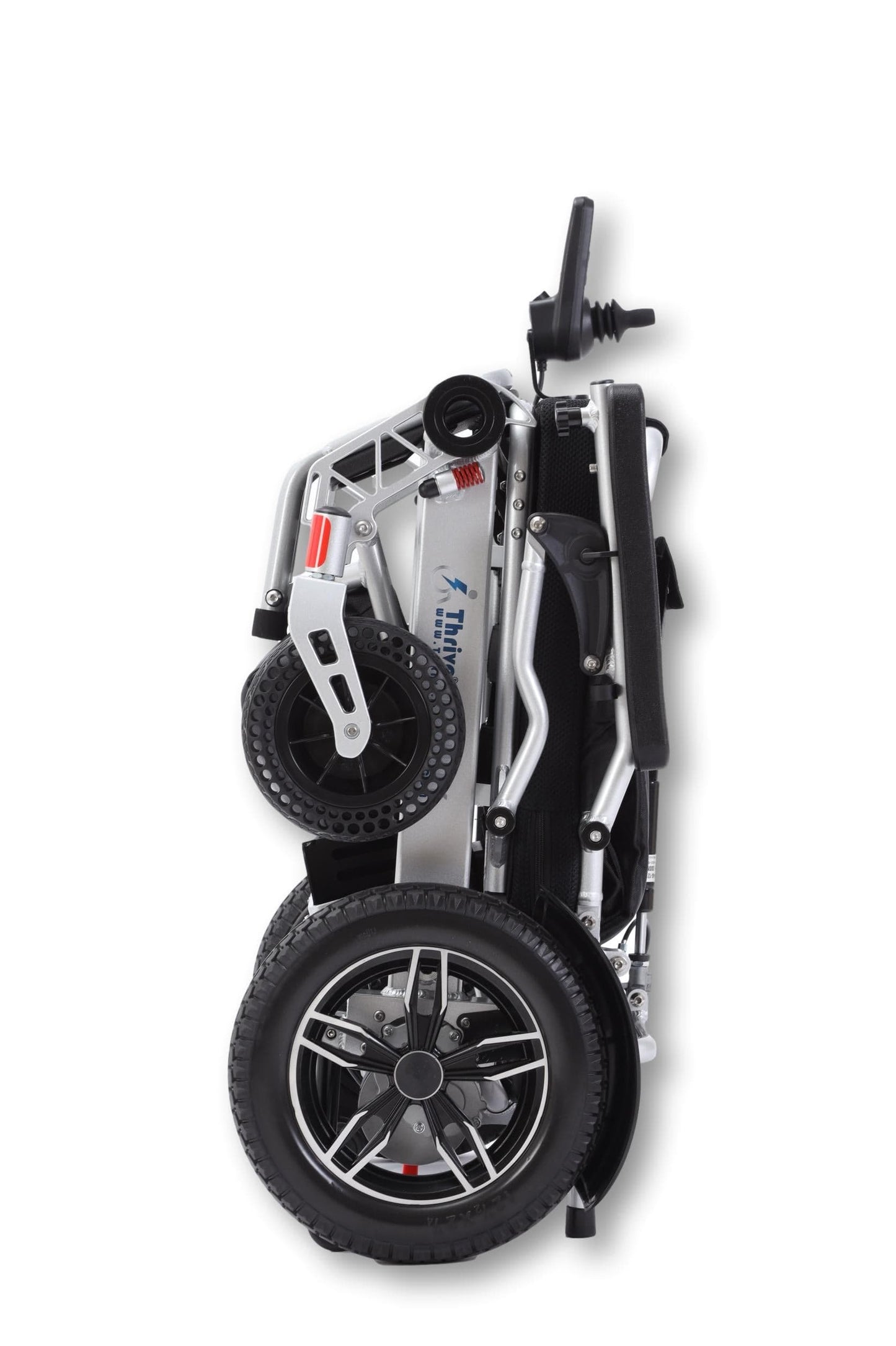 Fold and Travel Electric Wheelchair Thrive Mobility Reclining Electric Wheelchair Lightweight Power Wheel Chair RED