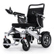 Fold and Travel Electric Wheelchair Electric Wheelchair Silver, Black Seat Premium Lightweight
