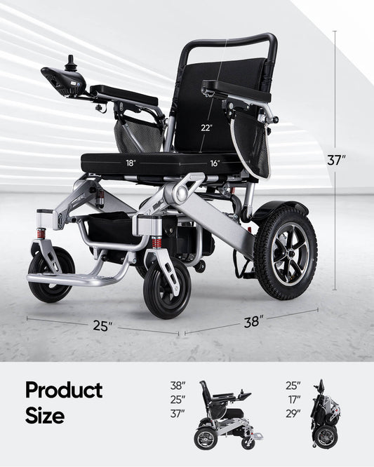 Electric Wheelchair Premium Manual Folding FT9000