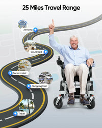Fold & Travel Mobility Electric Wheelchair Electric Wheelchair Premium Manual Folding FT9000