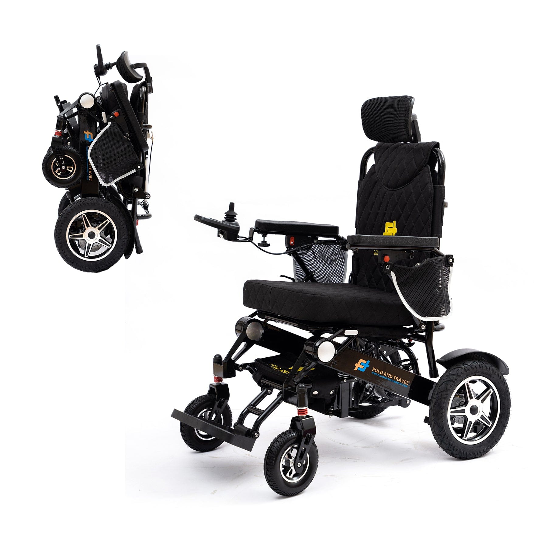 Verpal ES310 Electric Wheelchair – Lightweight Foldable Reclining Power Chair (300lb Cap)