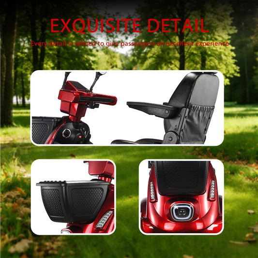 Fold & Travel Mobility NINA Heavy-Duty All-Terrain Mobility Scooter – Dual Battery, Long Range, 800W Power