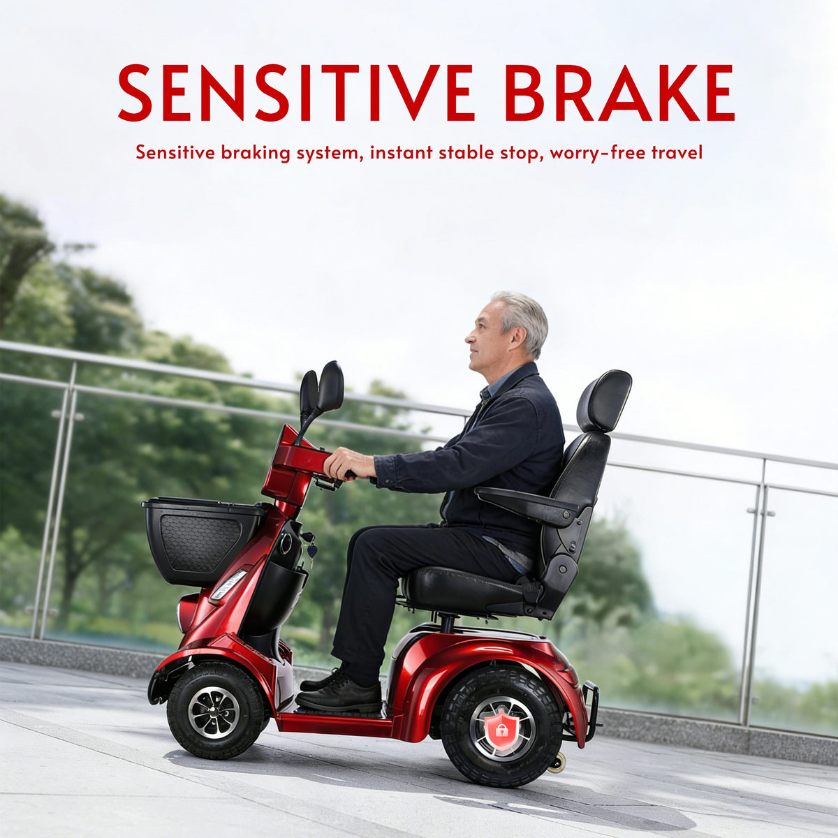 Fold & Travel Mobility WHEELCHAIR NINA Heavy-Duty All-Terrain Mobility Scooter – Dual Battery, Long Range, 800W Power