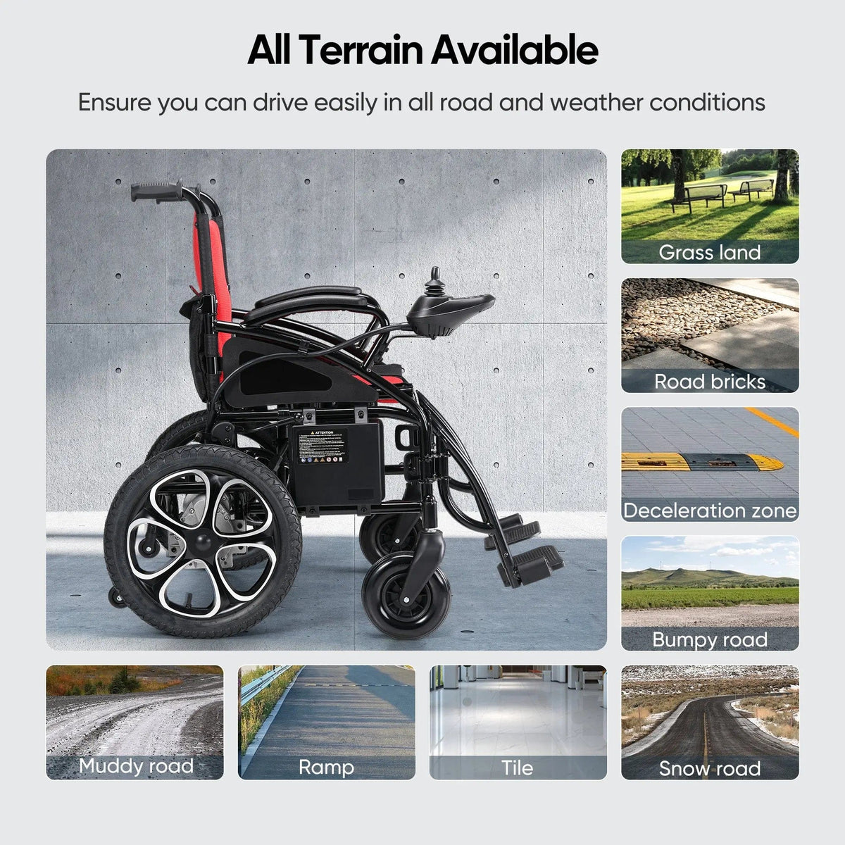 Fold & Travel Mobility accessibility equipment Powerful Electric Wheelchair W5213