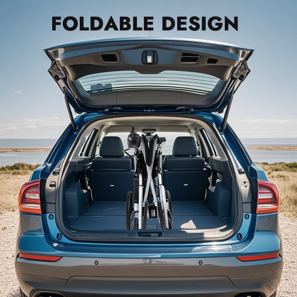 Fold & Travel Mobility Electric Wheelchair Lightweight Foldable Electric Wheelchair Portable Economic