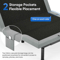 Fold & Travel Mobility Queen Adjustable Bed Frame with Zero Gravity and Wireless Remote