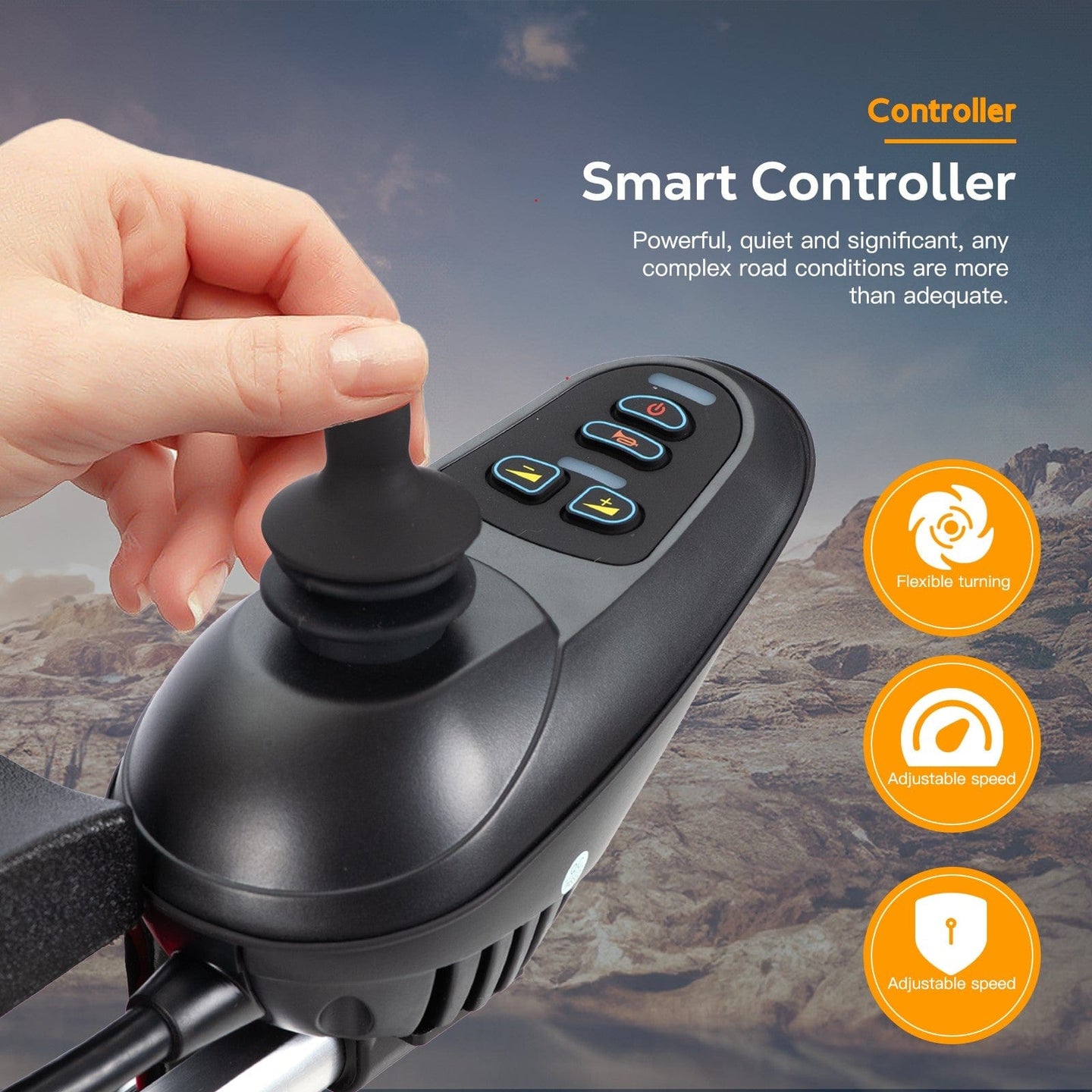 Fold & Travel Mobility Electric Wheelchair Lightweight Foldable Electric Wheelchair Portable Economic