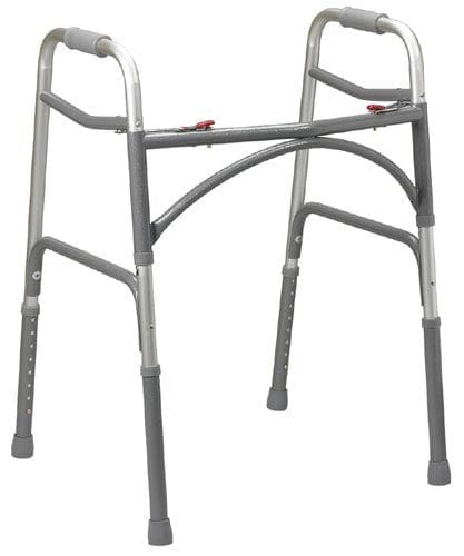 Complete Medical Mobility Products Double Button Extra-Wide Adult Folding Walker (Bariatric)