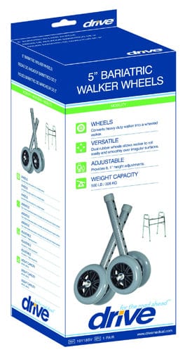 Wheel Kit for #1056 Heavy-Duty 5" Silver Vein w/Black Wheels