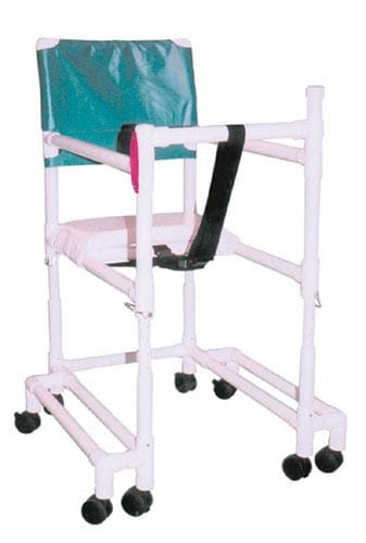 Complete Medical Mobility Products Walker PVC w/Ht Adj Arms & & Seat-Tall-w/Outriggers