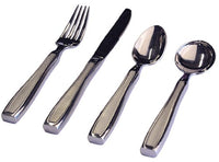 Complete Medical Aids to Daily Living Dinnerware, Weighted Set/4