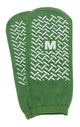 Complete Medical Aids to Daily Living Slipper Socks; Med Green Pair Men's 5-6 Wms 6-7 Child 7-11