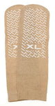 Complete Medical Aids to Daily Living Slipper Socks; XL Beige Pair Men's 10-12 Wms 11-13