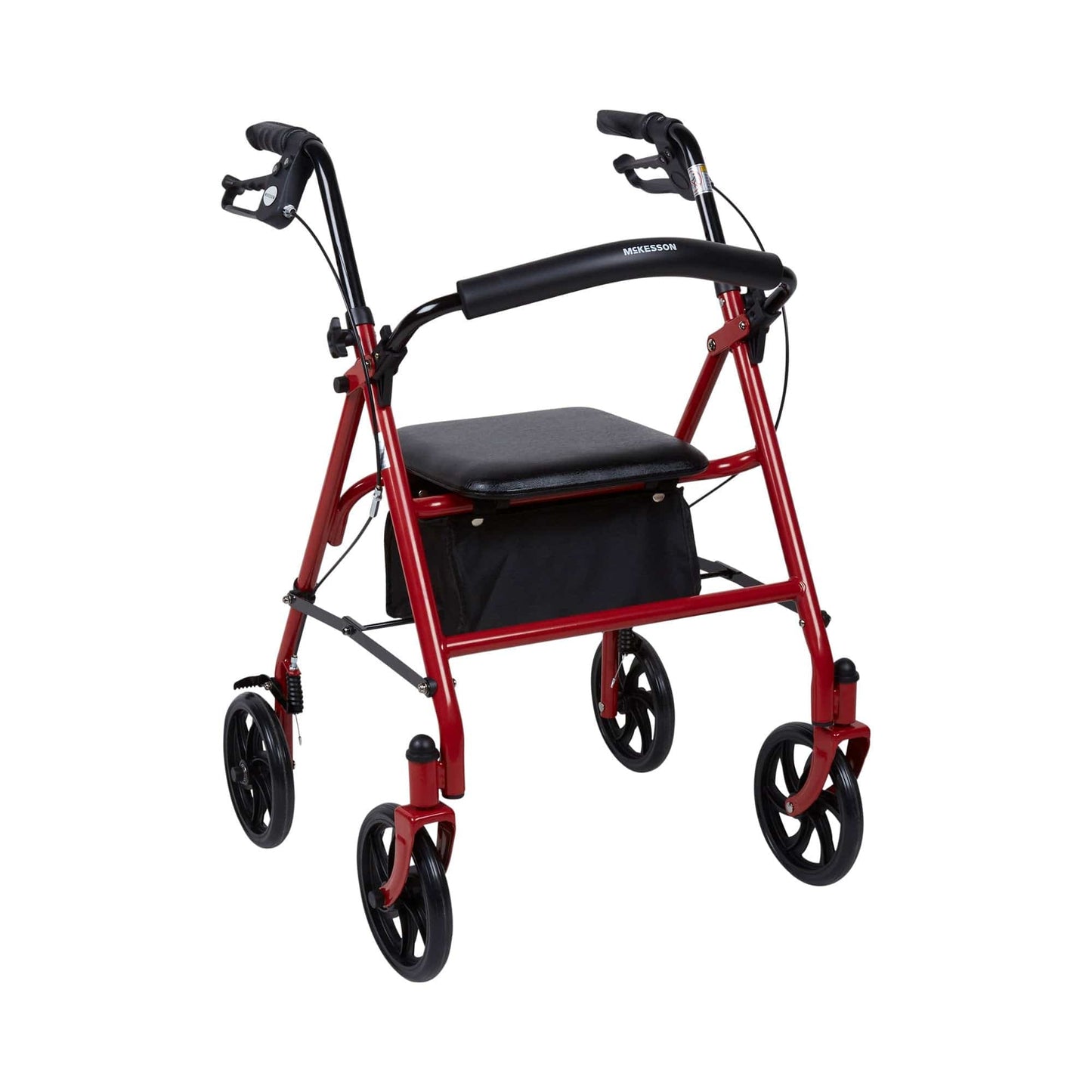 Drive Medical Rollators & Walkers Red 4 Wheel Rollator drive™ Blue Adjustable Height / Folding Steel Frame