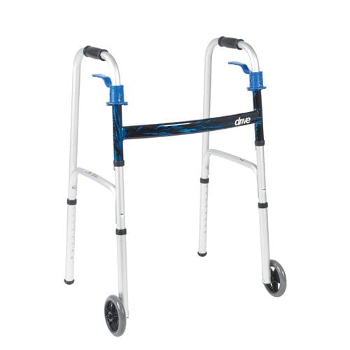 Complete Medical Mobility Products Walker Folding Trigger Release Junior with 5" Wheels