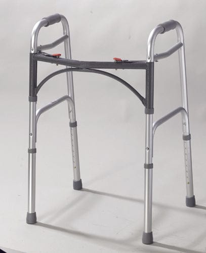 Complete Medical Mobility Products Easy-Release 2 Button Folding Walker Adult