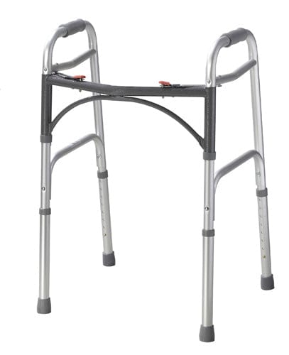 Complete Medical Mobility Products Easy-Release 2 Button Folding Walker Youth