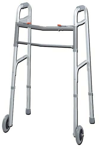 Complete Medical Mobility Products Easy-Release 2 Button Walker Adult W/3" Wheels