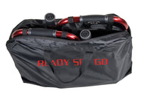 Complete Medical Mobility Products Deluxe Folding Travel Walker Red
