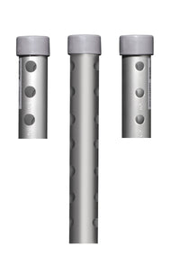 Complete Medical Mobility Products Walker Wheels 5" Fixed With Rear Glide Caps (pair)