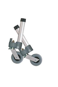 Complete Medical Mobility Products Comb. Swivel/Fixed Wheels 3" w/Lock and Rear Glides (pr)