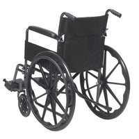 Complete Medical Wheelchairs & Accessories Wheelchair 18" w/Fixed Full Arms & Swingaway Det Footrests