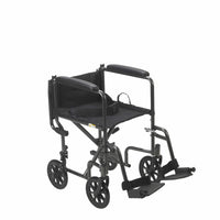 Complete Medical Wheelchairs & Accessories Wheelchair Transport 17" Silver Vein Finish