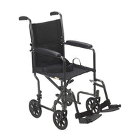Complete Medical Wheelchairs & Accessories Wheelchair Transport 19" Silver Vein Finish