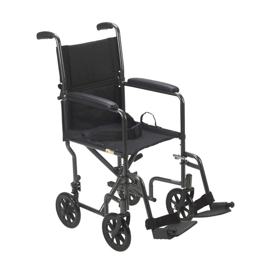 Wheelchair Transport 19" Silver Vein Finish