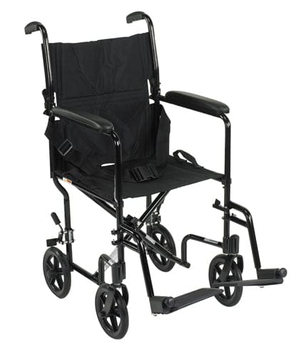 Complete Medical Wheelchairs & Accessories Wheelchair Transport Lightweight Blue 17"