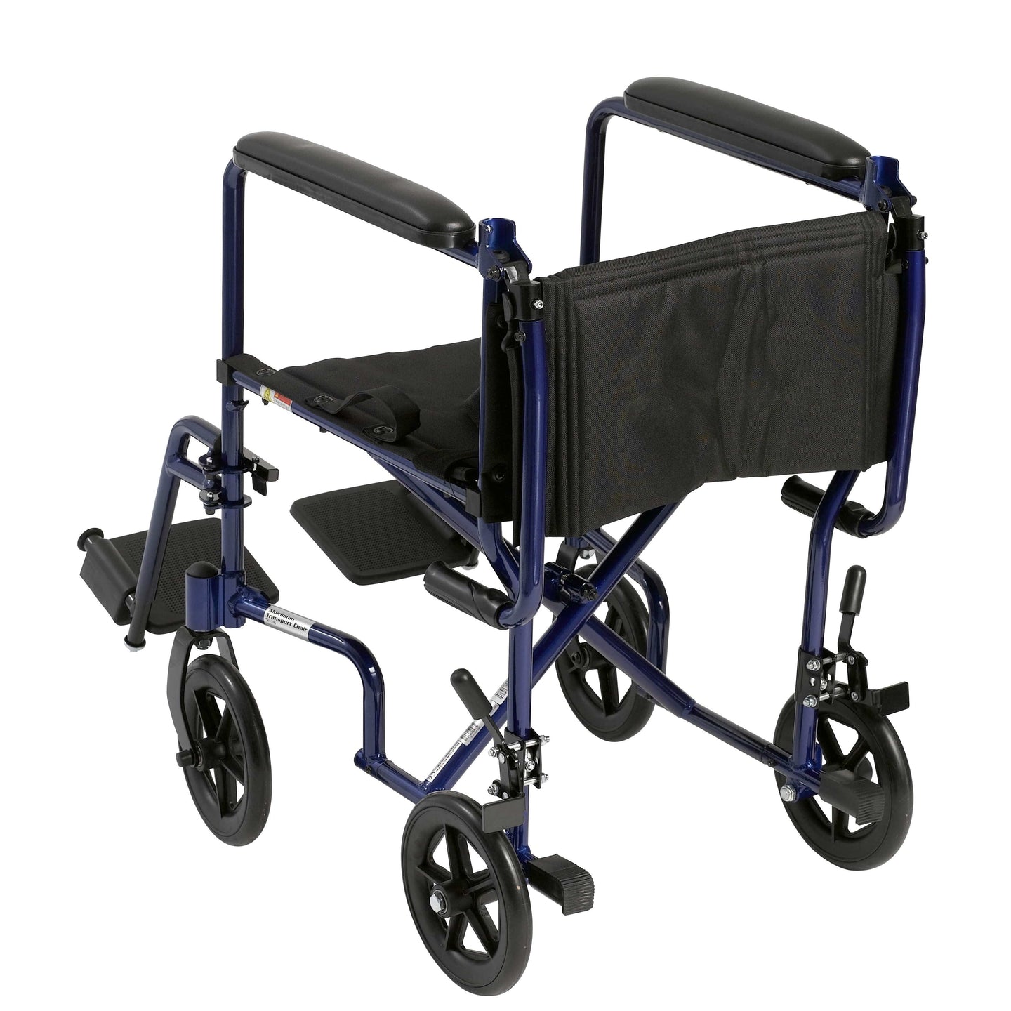 Complete Medical Wheelchairs & Accessories Wheelchair Transport Lightweight Blue 17"