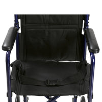 Complete Medical Wheelchairs & Accessories Wheelchair Transport Lightweight Blue 17"