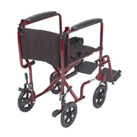 Complete Medical Wheelchairs & Accessories Wheelchair Transport Lightweight Red 17"