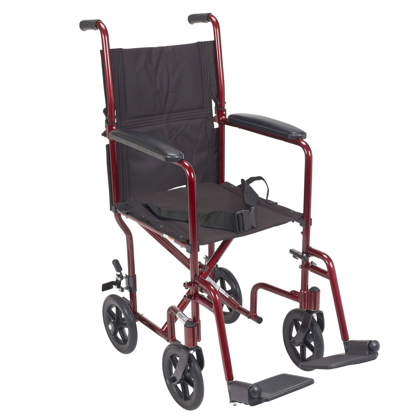 Complete Medical Wheelchairs & Accessories Wheelchair Transport Lightweight Red 19"