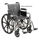 Complete Medical Wheelchairs & Accessories Wheelchair Std Rem Full Arms Elev Legrests, 20" Heavy Duty