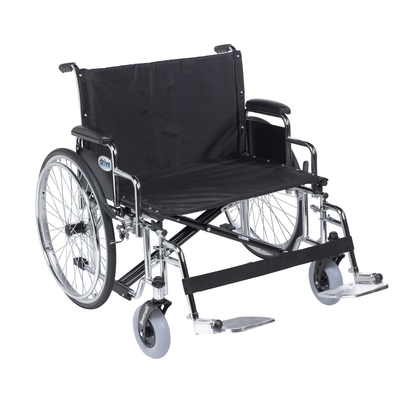Complete Medical Wheelchairs & Accessories Wheelchair, Sentra Heavy Duty Extra Wide, 28" w/DDA