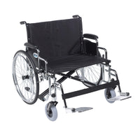 Complete Medical Wheelchairs & Accessories Wheelchair, Sentra Heavy Duty Extra Wide, 28" w/DDA