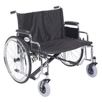 Complete Medical Wheelchairs & Accessories Wheelchair, Sentra Heavy Duty Extra Wide, 30", Desk Arms