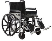Complete Medical Wheelchairs & Accessories Bariatric Wheelchair, Rem Desk S/A Footrests, 22" Wide